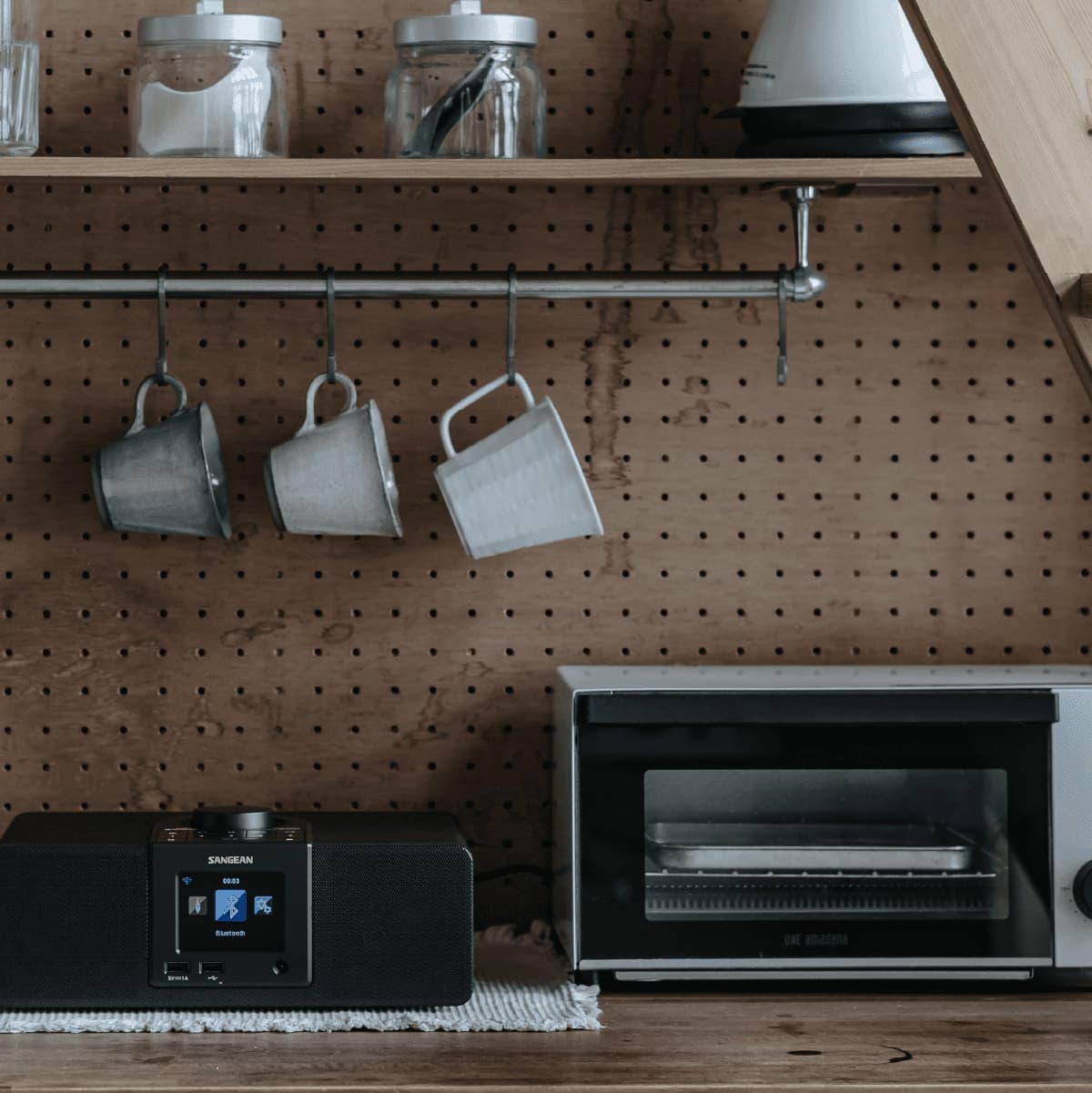 Internet Radio/AUX/Bluetooth/AirMusic App Digital Wooden Radio-eSafety Supplies, Inc