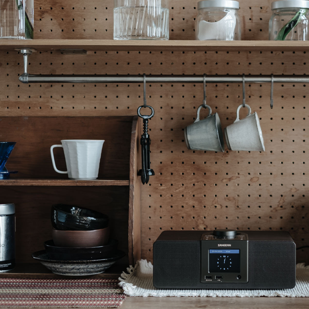 Internet Radio/AUX/Bluetooth/AirMusic App Digital Wooden Radio-eSafety Supplies, Inc