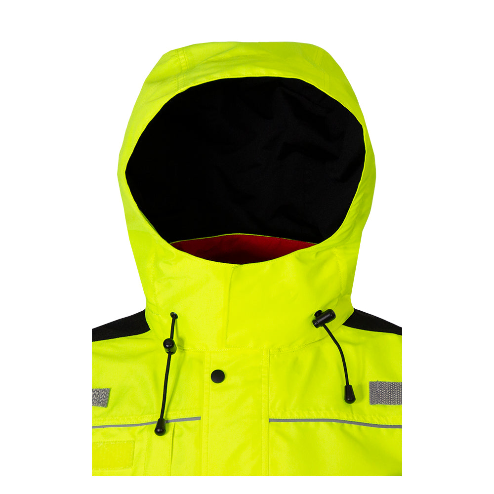 Safety Hood Hi Vis Lime Standard Hood Waterproof & Breathable-eSafety Supplies, Inc