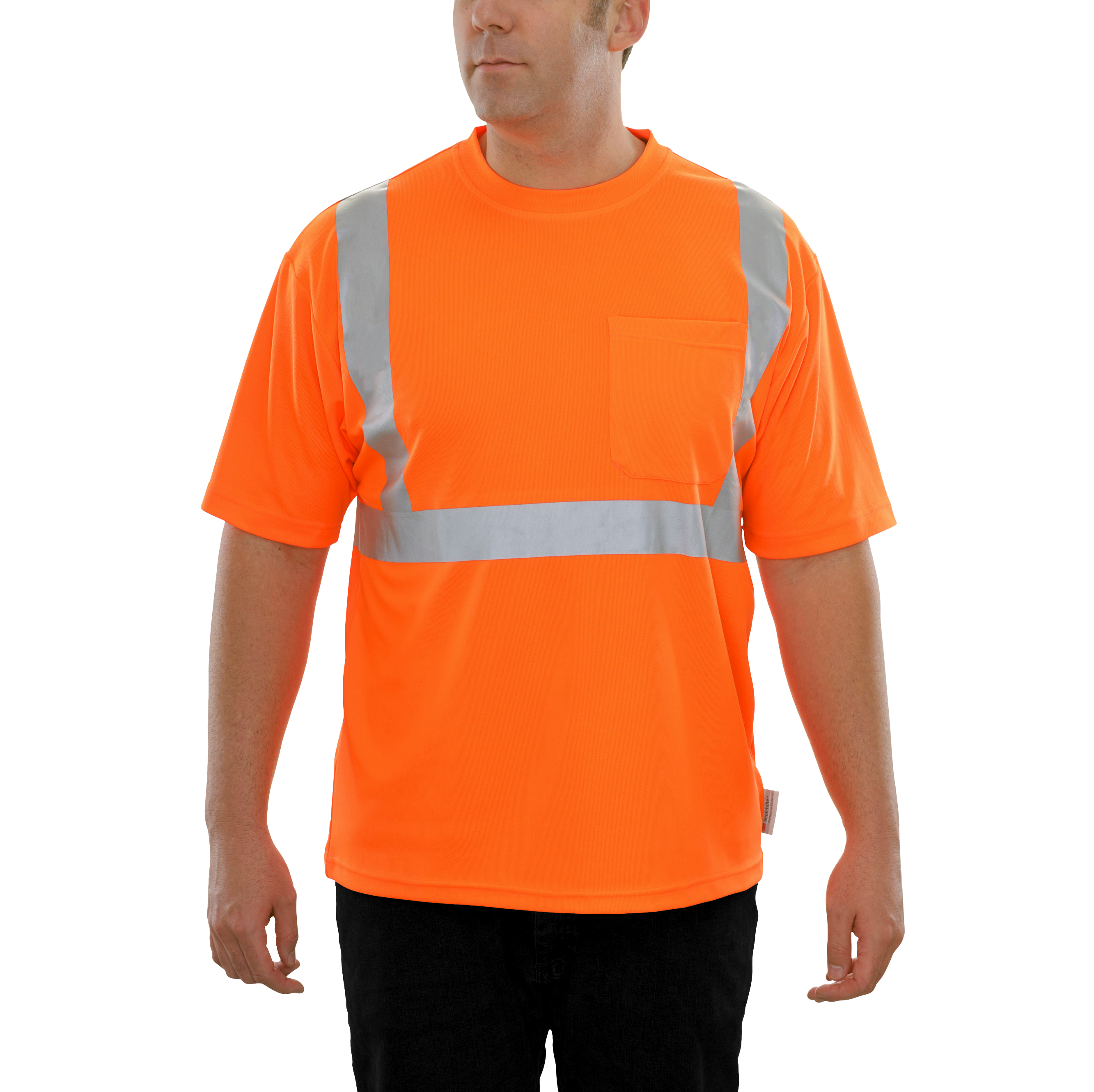 Reflective Apparel High Visibility c Shirt Orange Birdseye-eSafety Supplies, Inc