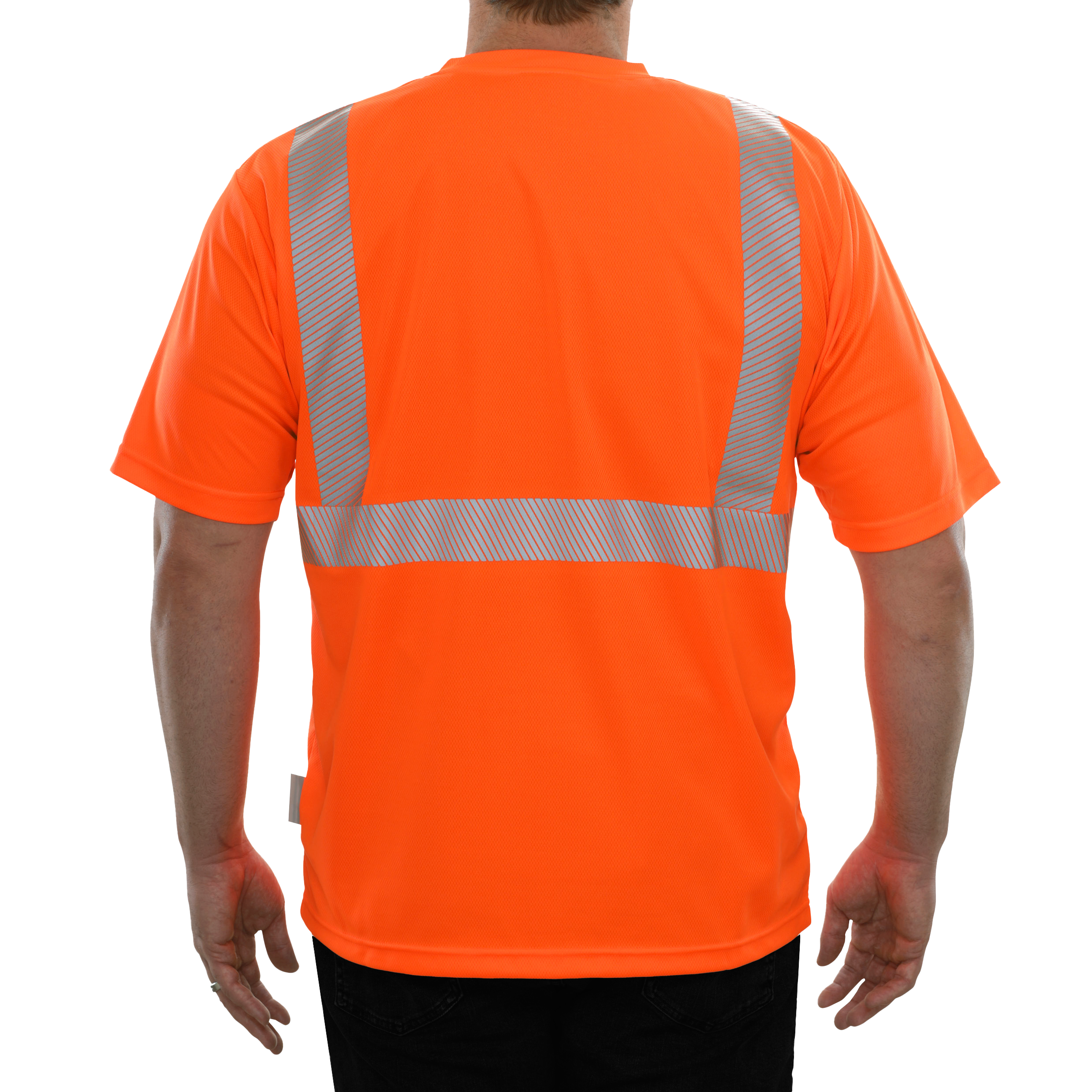 Reflective Apparel High Visibility Safety Shirt Orange Birdseye Comfort Trim By 3M-eSafety Supplies, Inc