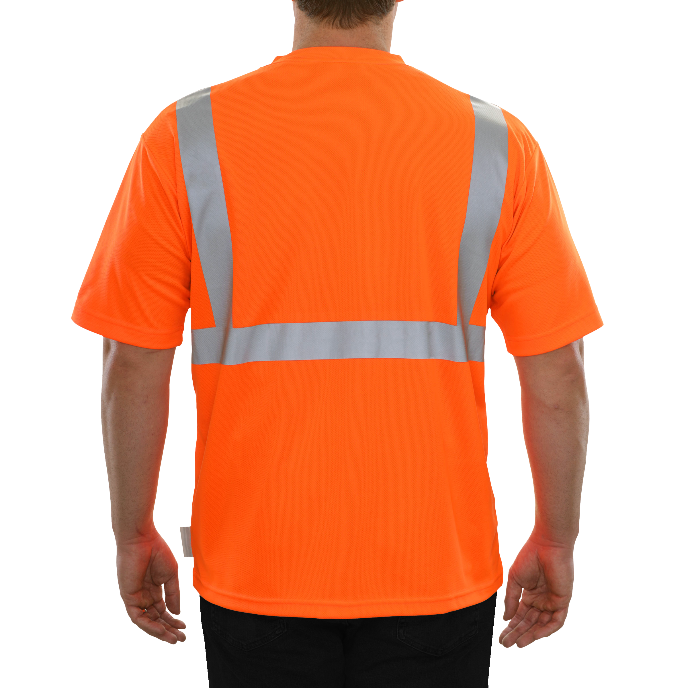 Reflective Apparel High Visibility c Shirt Orange Birdseye-eSafety Supplies, Inc