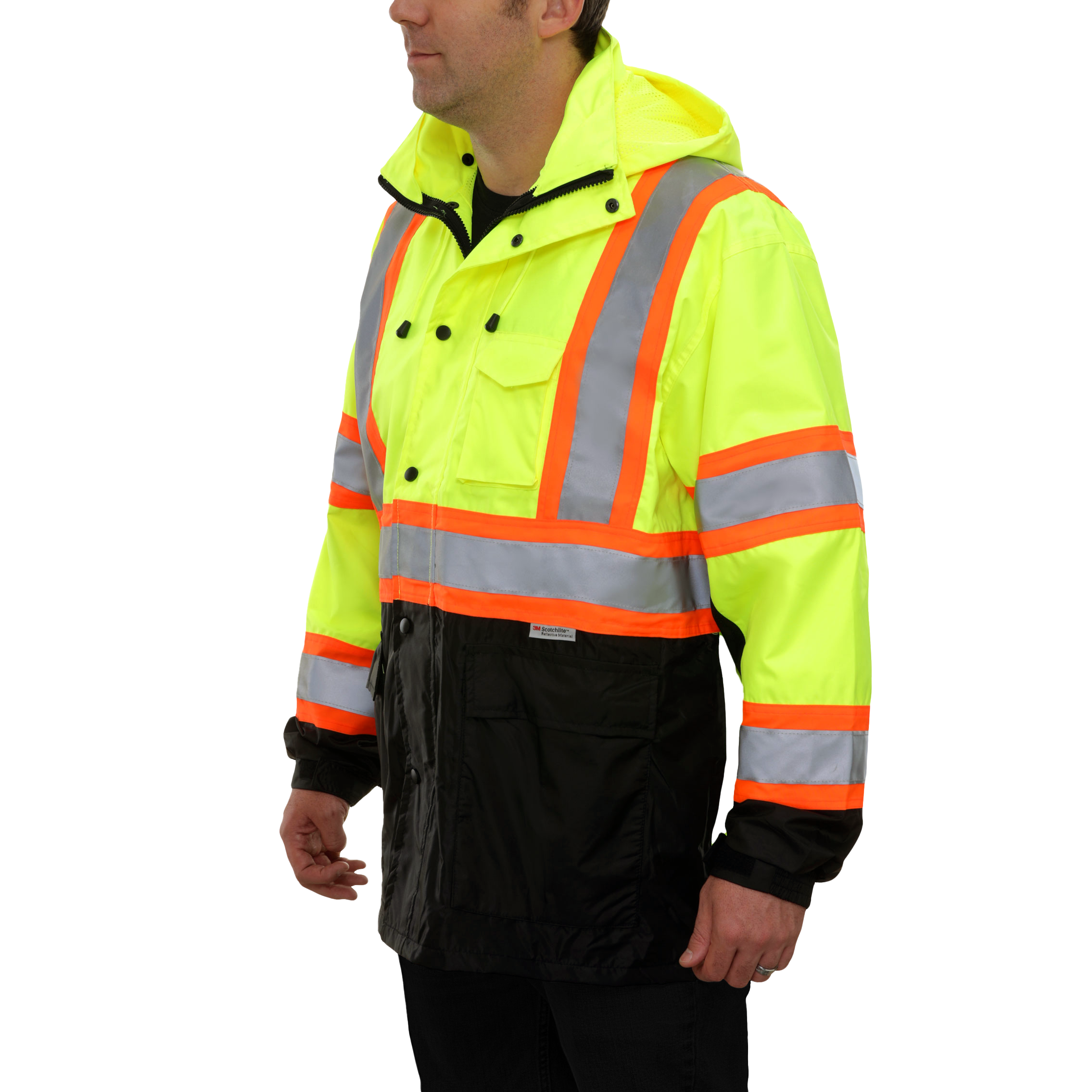 Safety DOT Jacket HiVis Parka Breathable Waterproof Hooded-eSafety Supplies, Inc