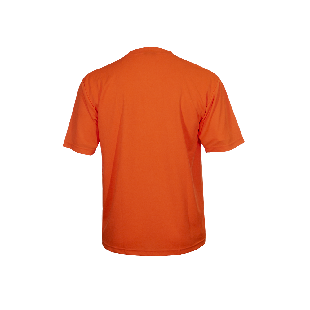 Safety Shirt Hi Vis Pocket Shirt Orange Birdseye Knit Non-ANSI-eSafety Supplies, Inc