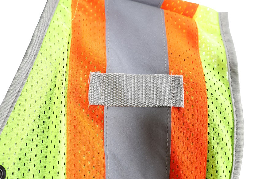 Multi-Pocket Safety Vest Hi-Vis Mesh Vest Surveyor Contrasting Trim-eSafety Supplies, Inc