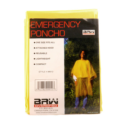 10 Mil Emergency Rain Poncho-eSafety Supplies, Inc