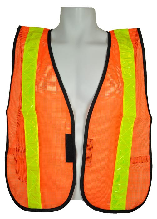 3A Safety - All-Purpose Mesh Safety Vest - 2 inch wide PVC tape-eSafety Supplies, Inc