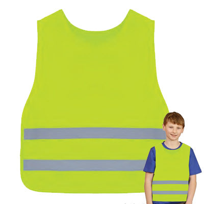 Kids Lime Round Neck Vest (Children 5-10 years)-eSafety Supplies, Inc