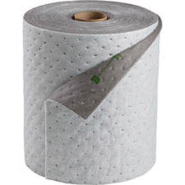 Brady 15" X 100' SPC Gray Meltblown Polypropylene Non-Skid Backed Barrier Roll With Safety Print "Think Safety"-eSafety Supplies, Inc