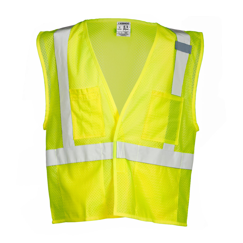 Kishigo 4 Pocket Hook & Loop Mesh Vest-eSafety Supplies, Inc