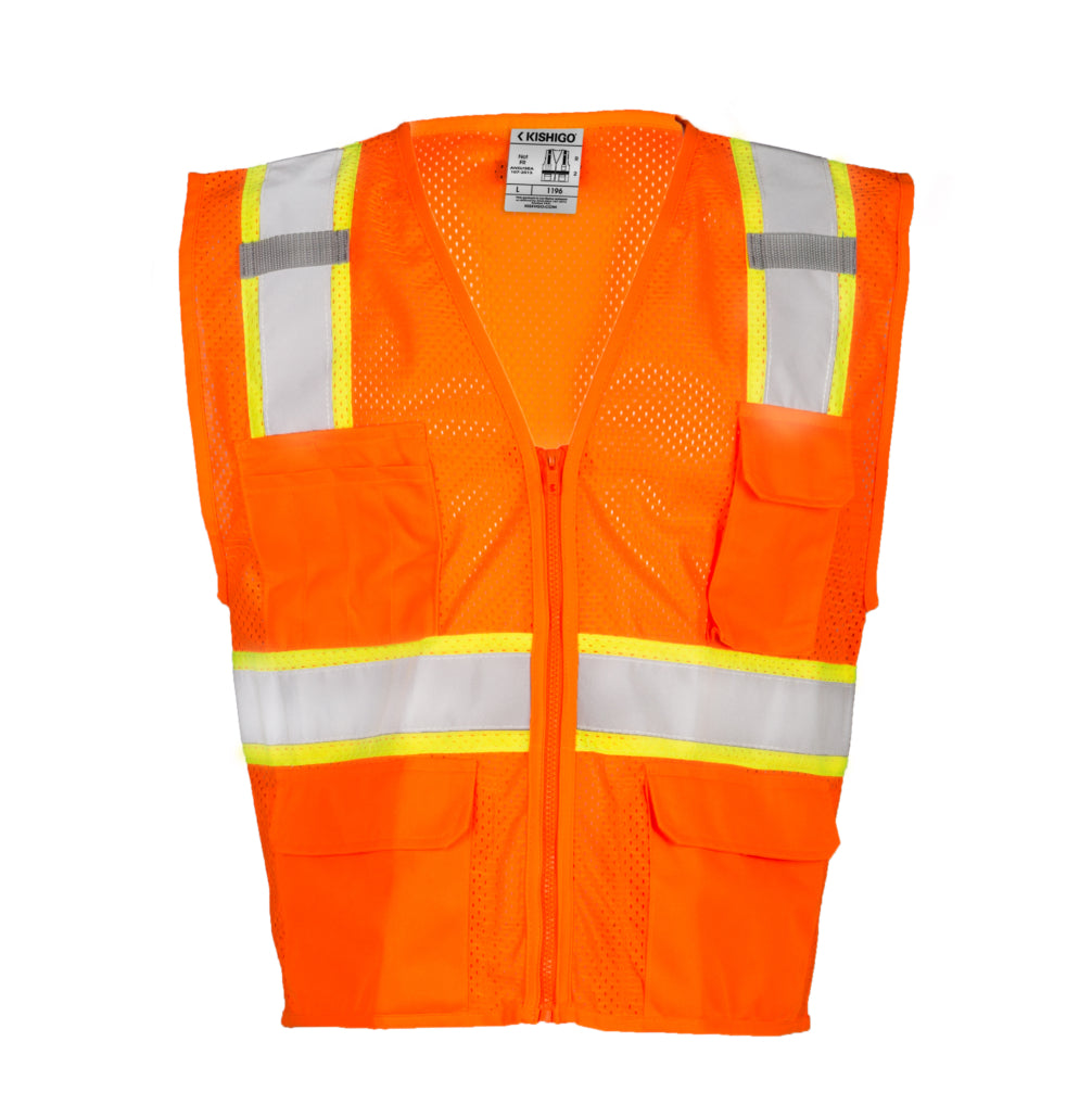 Kishigo All Mesh Contrast Vest-eSafety Supplies, Inc
