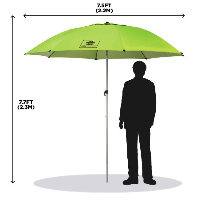 Ergodyne SHAX® 6100 Lightweight Industrial Umbrella-eSafety Supplies, Inc
