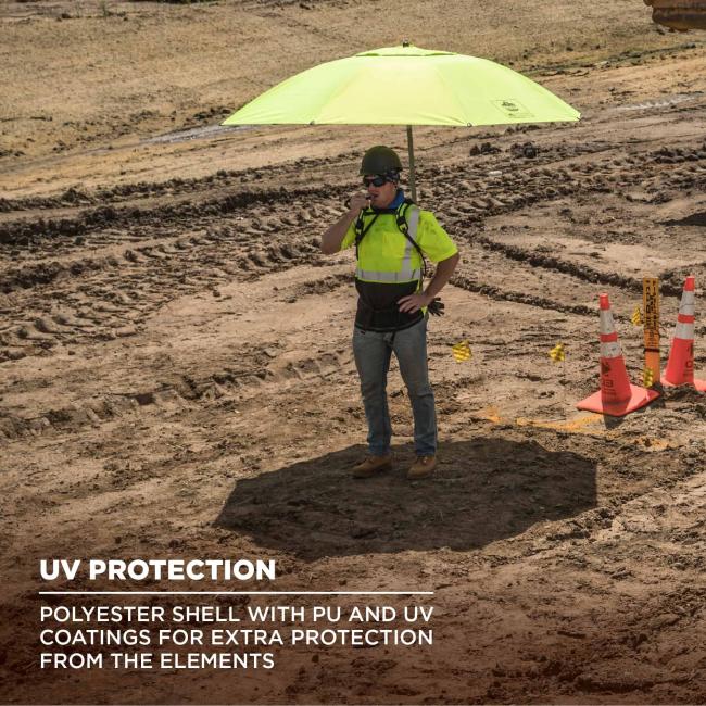 Ergodyne SHAX® 6100 Lightweight Industrial Umbrella-eSafety Supplies, Inc