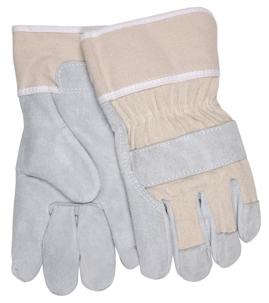 MCR Safety Prem shldr lthr palm PE cuff stripe back-eSafety Supplies, Inc