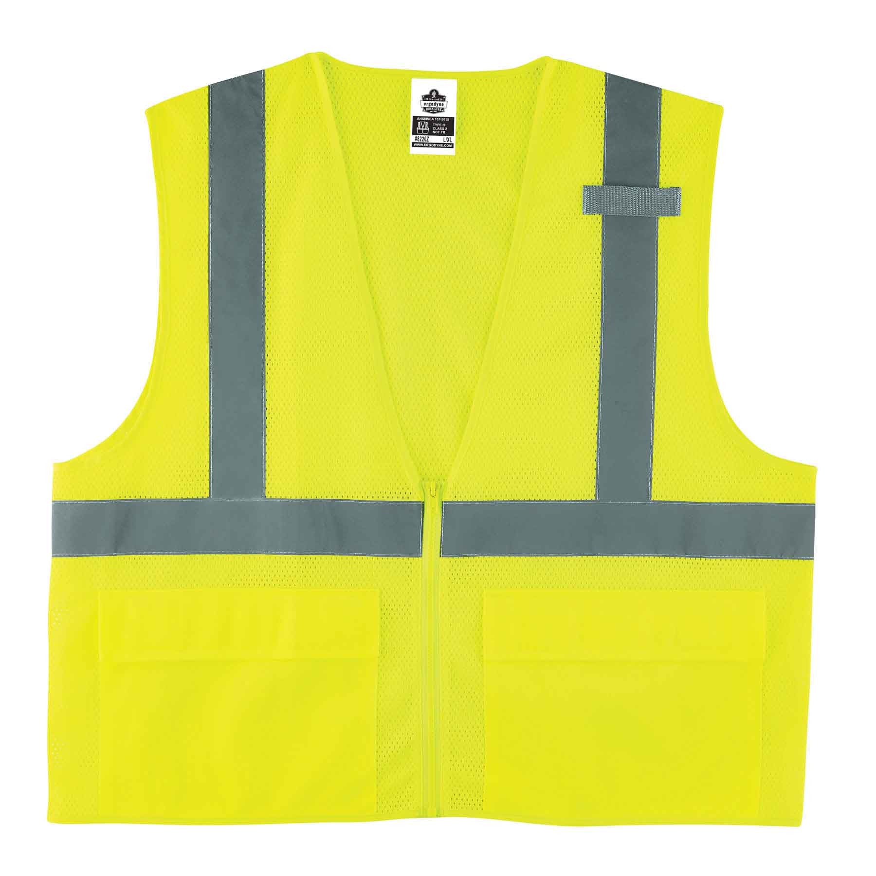 GloWear 8220Z Type R Class 2 Standard Mesh Vest-eSafety Supplies, Inc