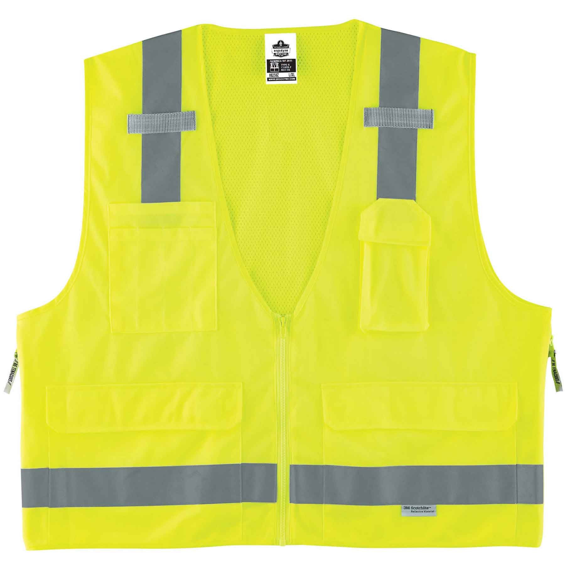 GloWear 8250Z Type R Class 2 Surveyors Vest-eSafety Supplies, Inc