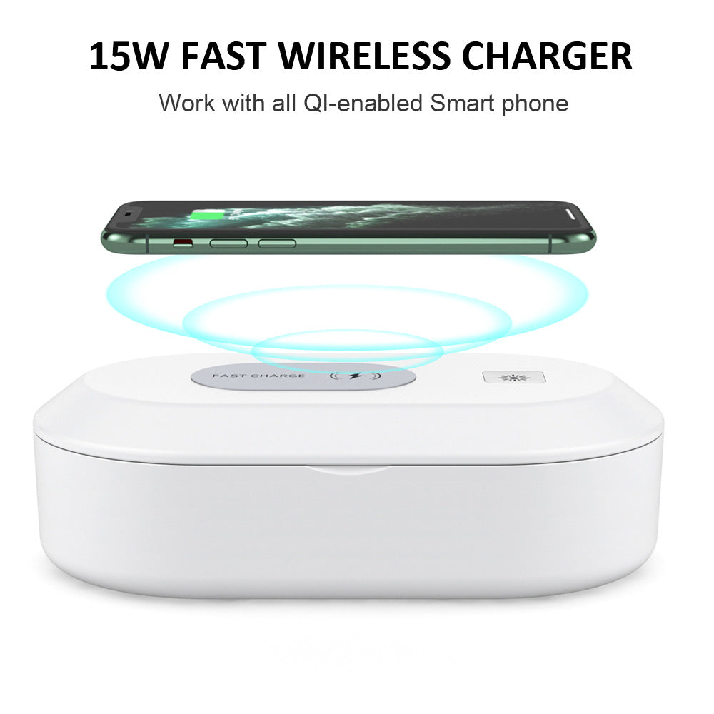 UV Light Phone Sterilizer & Mobile Phone Wireless Charging Box-eSafety Supplies, Inc