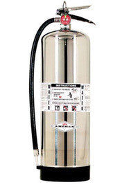 Amerex® 2.5 Gallon Stored Pressure Water 2A Fire Extinguisher For Class A Fires With Metal Valve, Wall Bracket, Hose And Nozzle-eSafety Supplies, Inc