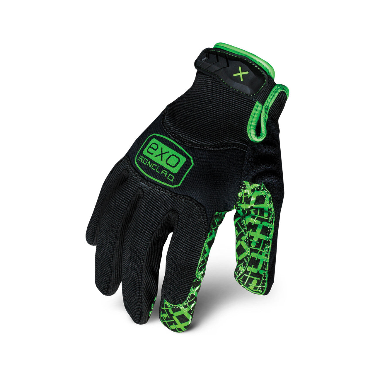 Ironclad EXO™ Grip Glove Black/Green-eSafety Supplies, Inc