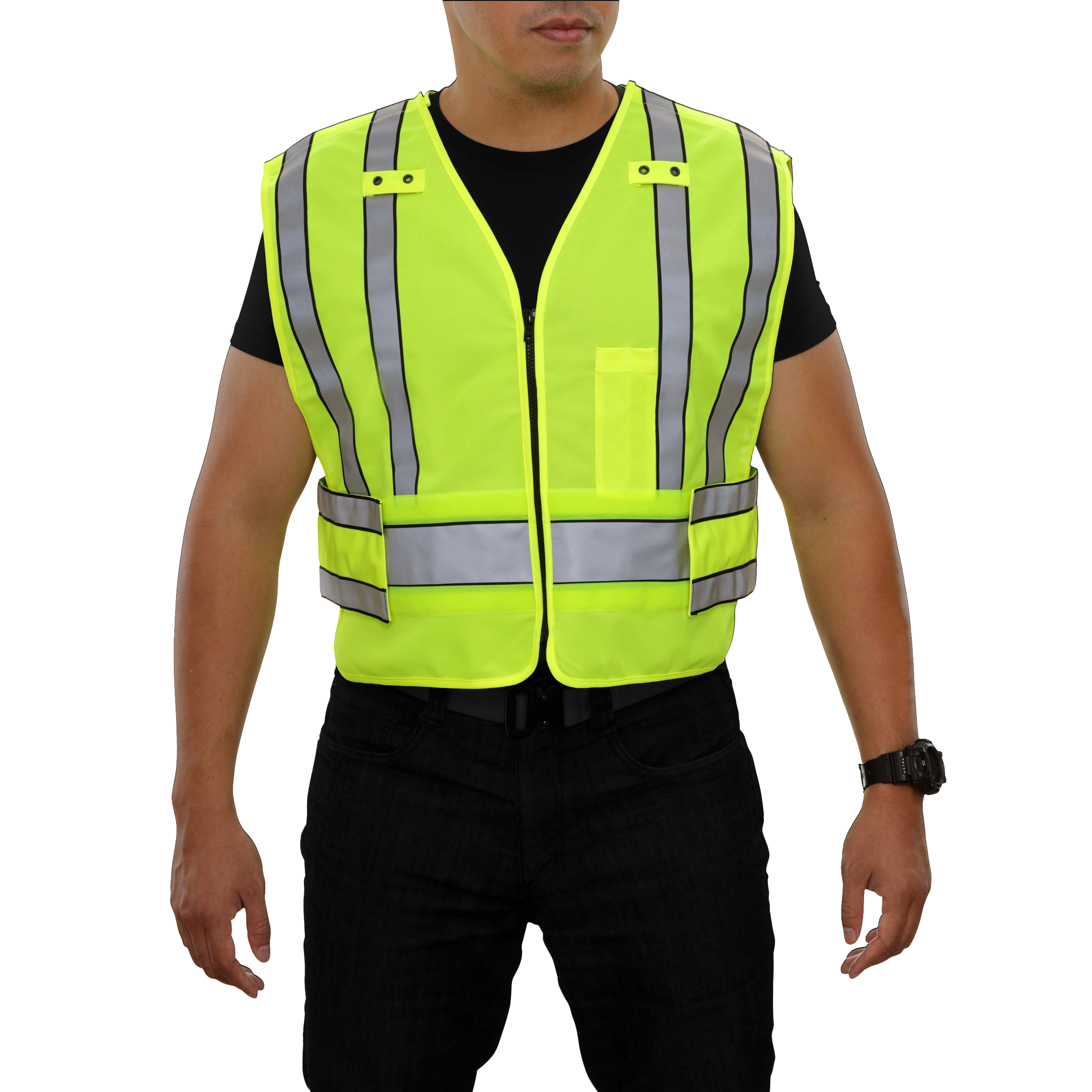 Public Safety Vest Hi Vis Vest 4pt Breakaway Tactical ANSI 207-eSafety Supplies, Inc