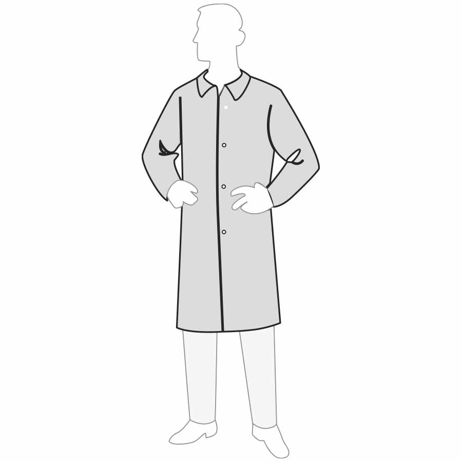 Liberty - Permagard Lab Coat - No Pockets - Case of 30-eSafety Supplies, Inc