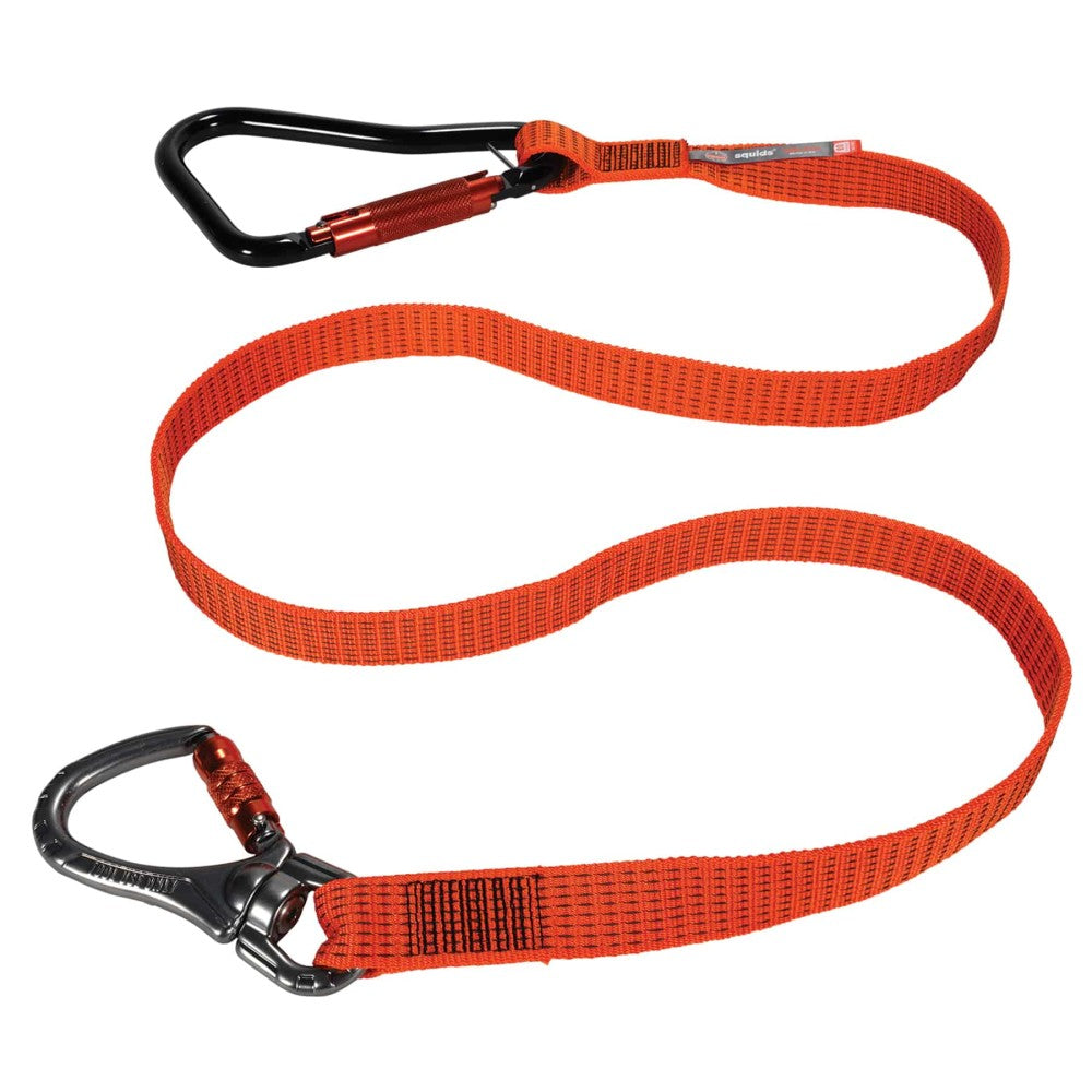 Squids 3149 Tool Lanyard - XL Locking Carabiner + Swivel Carabiner - 80lbs-eSafety Supplies, Inc
