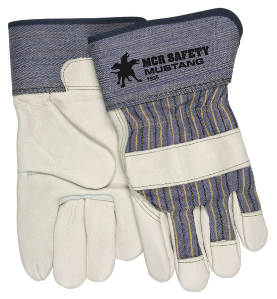 MCR Safety Mustang Grain Cow Leather Palm Glove-eSafety Supplies, Inc