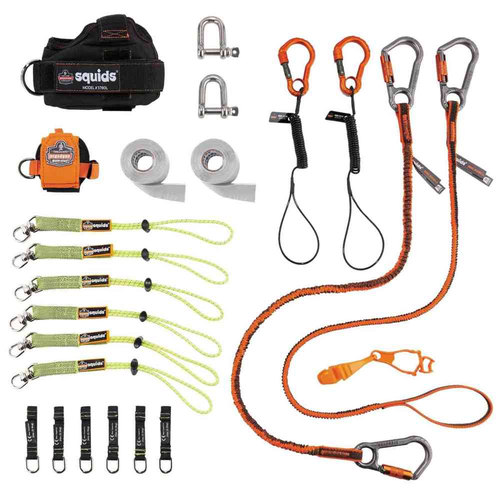 Squids 3186 Iron + Steel Worker's Tool Tethering Kit-eSafety Supplies, Inc