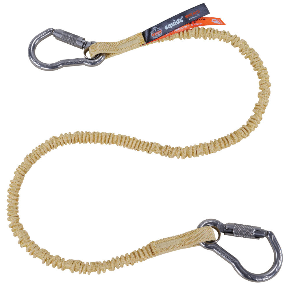 Squids 3121 Burn + Cut-Resistant Aramid Tool Lanyard - Dual Carabiners - 10lbs-eSafety Supplies, Inc