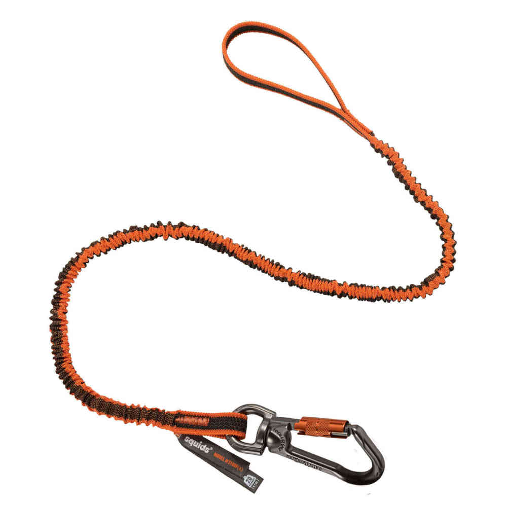 Squids 3109F(x) Tool Lanyard - Double-Locking Swivel Carabiner + Loop - 25lbs-eSafety Supplies, Inc
