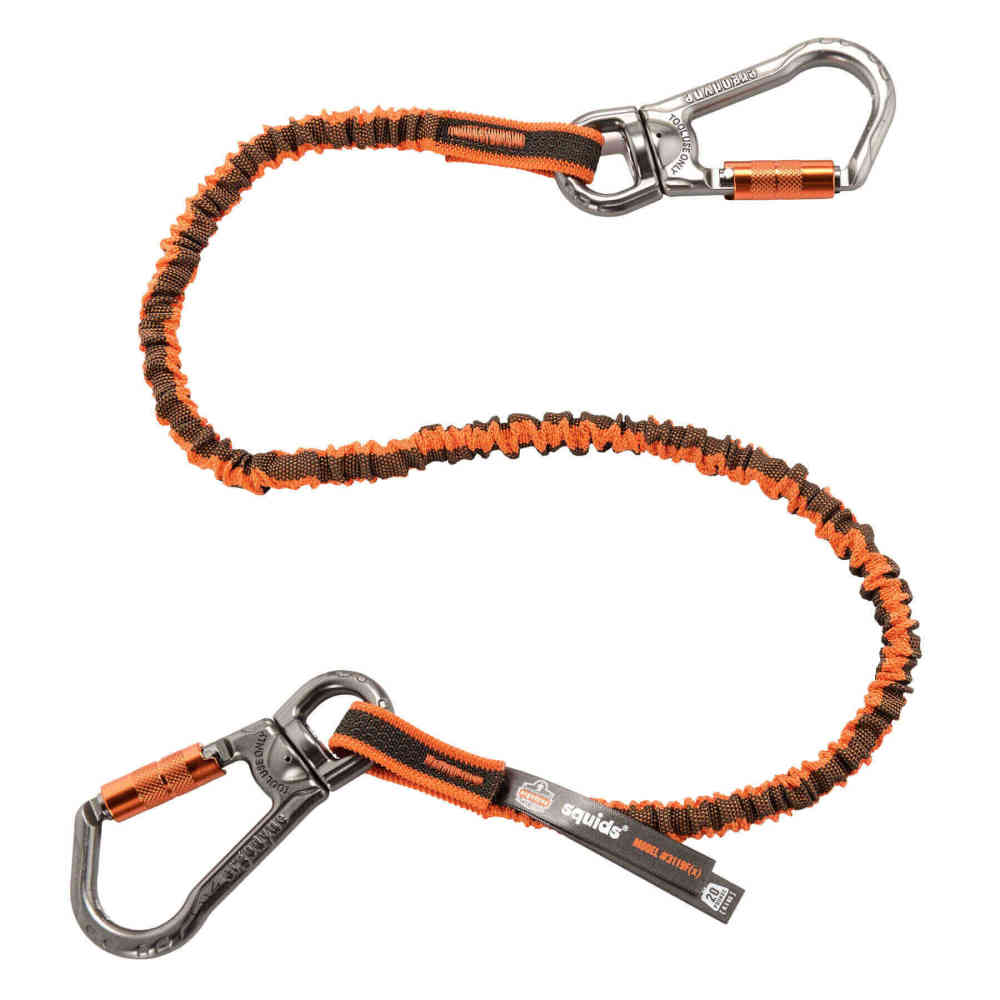 Squids 3119F(x) Tool Lanyard - Dual Double-Locking Swivel Carabiners - 25lbs-eSafety Supplies, Inc