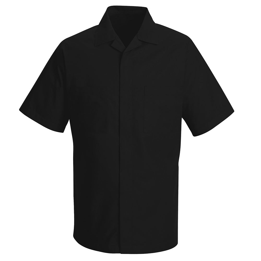 Red Kap Convertible Collar Shirt Jacket 1P60 - Black-eSafety Supplies, Inc