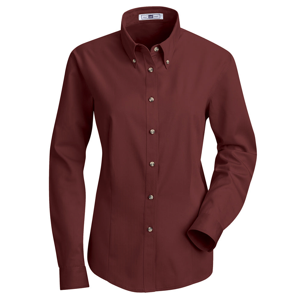 Red Kap Women's Meridian Performance Twill Shirt 1T11 - Burgundy-eSafety Supplies, Inc