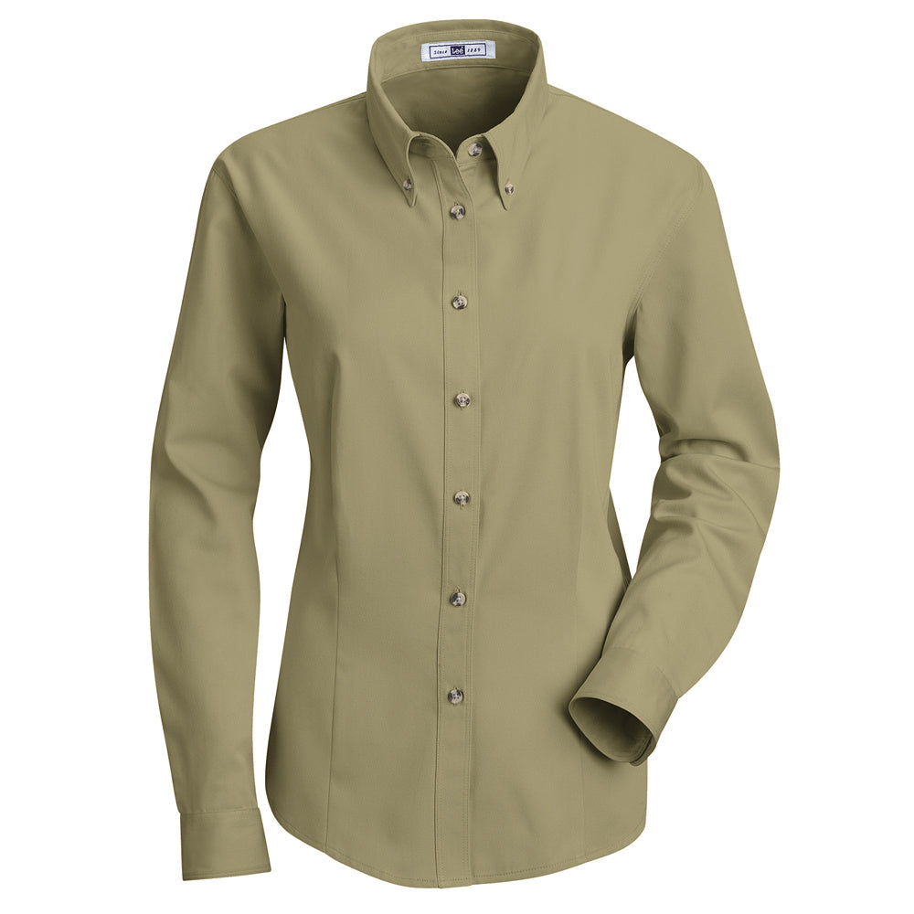 Red Kap Women's Meridian Performance Twill Shirt 1T11 - Khaki-eSafety Supplies, Inc