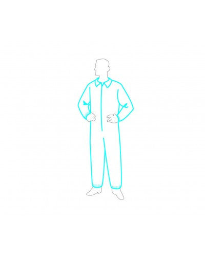 Liberty - Polygard Coverall - Light Weight - Elastic Wrists & Ankles - Case of 25-eSafety Supplies, Inc