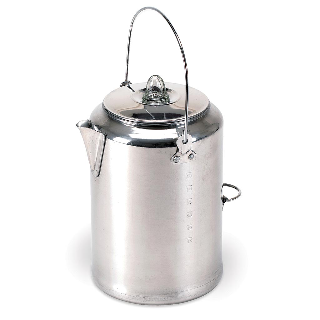 Aluminum Percolator Coffee Pot - 20 Cup-eSafety Supplies, Inc