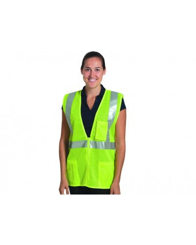 Liberty - Class 2 - Safety Vest (Mesh With Silver Stripes - Inner Pockets)-eSafety Supplies, Inc