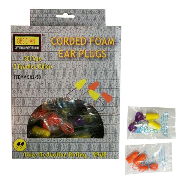Foam Earplug (Box of 50 Pairs)-eSafety Supplies, Inc