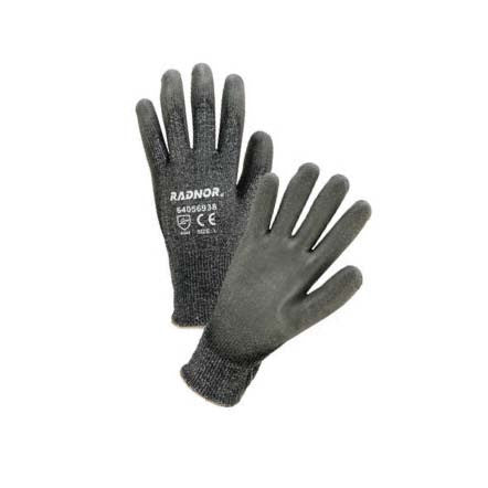 Gray HPPE/Glass/Nylon Glove w/Gray PU Coating-eSafety Supplies, Inc