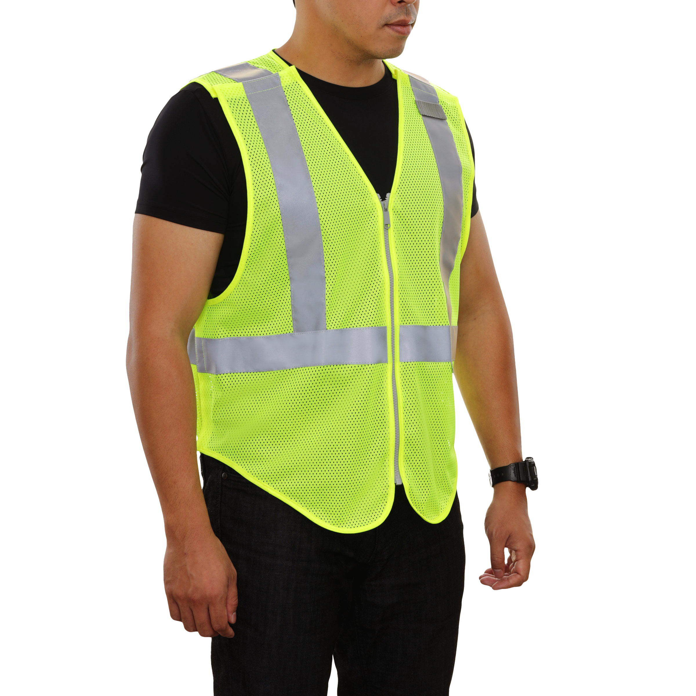Public Safety Vest Hi Vis Vest 5pt Breakaway Tactical/DOT Zippered Mesh-eSafety Supplies, Inc