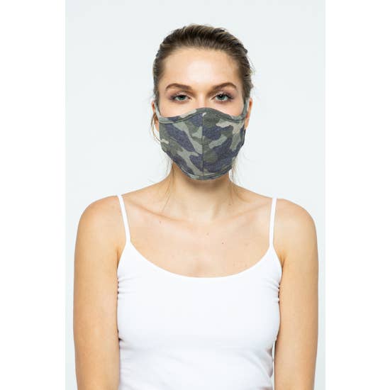 LMC Fabric Face Mask - Camo Olive