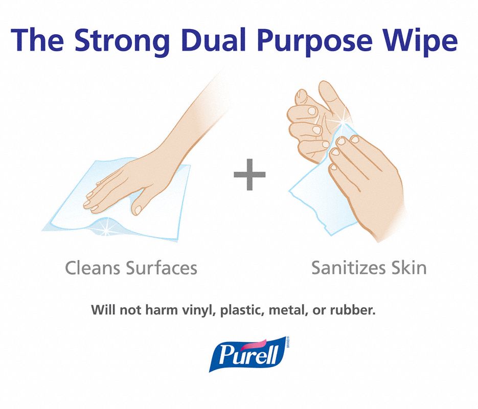 Purell® Sanitizing Wipes, Canister Of 270 Wipes-eSafety Supplies, Inc