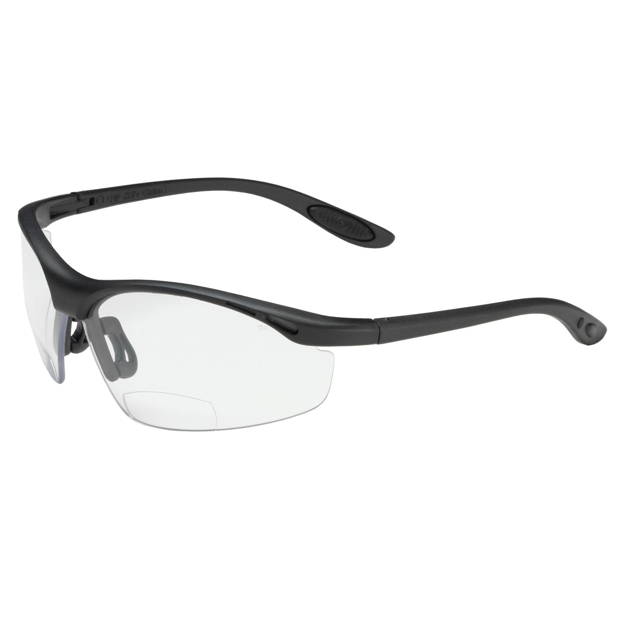 Bouton 250-25-00 MAG Readers Safety Glasses - Black Frame - Clear Bifocal Lens-eSafety Supplies, Inc