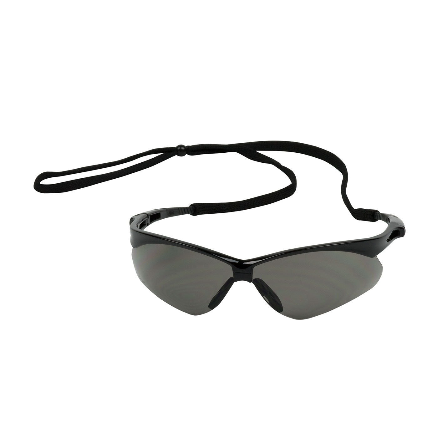 Semi-Rimless Safety Glasses with Black Frame, Gray Lens and Anti-Scratch Coating-eSafety Supplies, Inc
