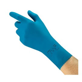 Ansell Blue AlphaTec 88-356 Natural Latex Rubber Chemical Resistant Gloves