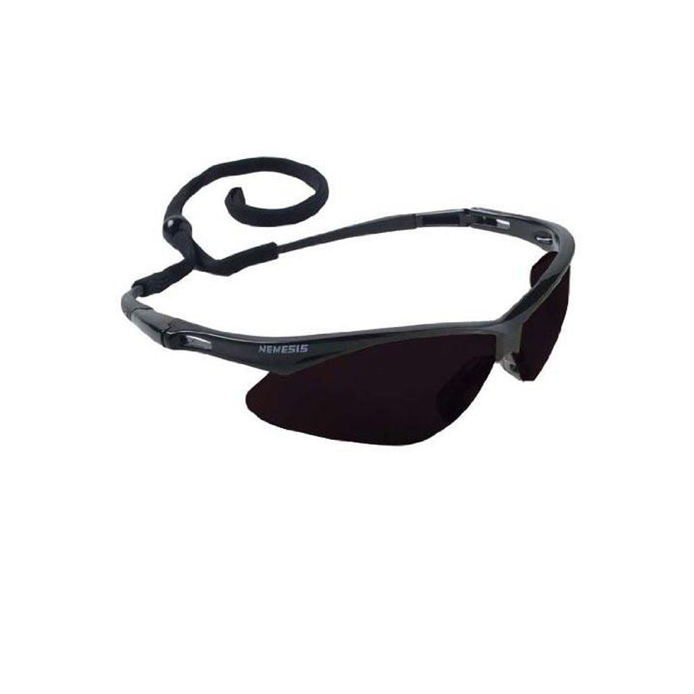 Jackson Nemesis Safety Glasses Black Frame - Smoke Lens Anti Fog-eSafety Supplies, Inc
