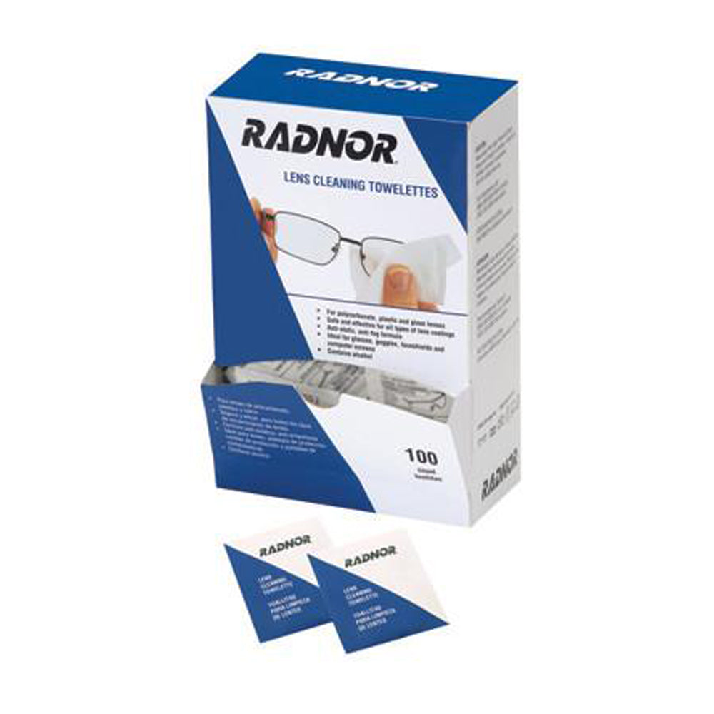Radnor 5" X 8" Pre-Moistened Lens Cleaning Towelettes-eSafety Supplies, Inc