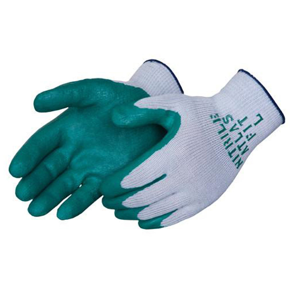 Showa 350L-09 Cut Res Gloves, Nitrile, Gray/Green, L