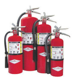 Amerex® 20 Pound Stored Pressure ABC Dry Chemical 10A:120B:C Multi-Purpose Fire Extinguisher For Class A, B And C Fires With Chrome Plated Corrosion Resistant Brass Valve, Wall Bracket, Hose And Nozzle-eSafety Supplies, Inc