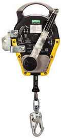 MSA 50' Workman® Stainless Steel Rescuer With Integral Mounting Bracket And Self Locking Swivel Snaphook With Load Indicator-eSafety Supplies, Inc